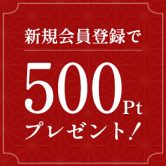 新規会員登録で500ポイントプレゼント！